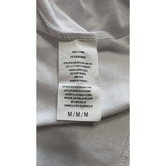 Womens Forever 21 Ruffle Sleeve White Knit Top Medium - Picture 6 of 6